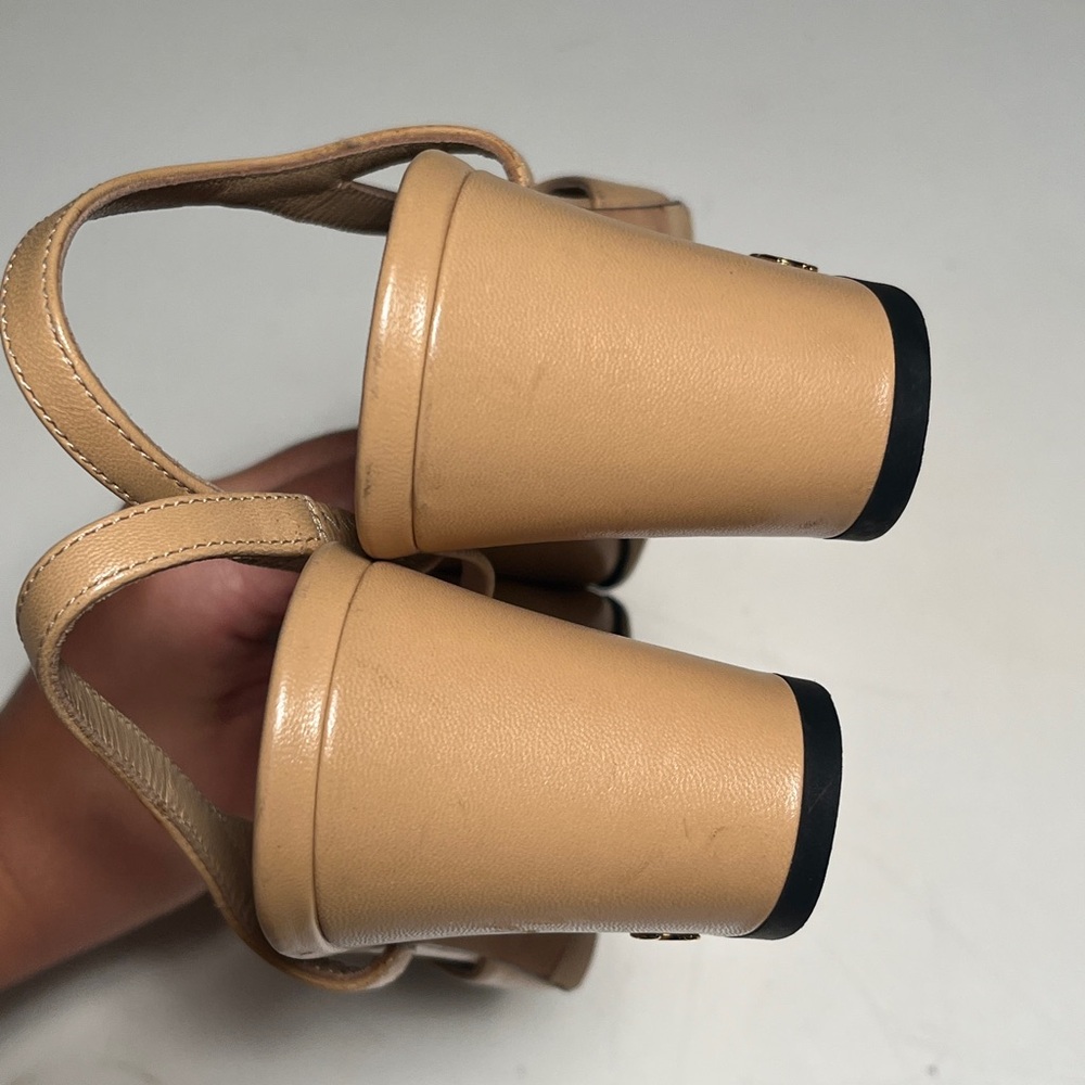 CHANEL Beige and Black Heels - Picture 3 of 10